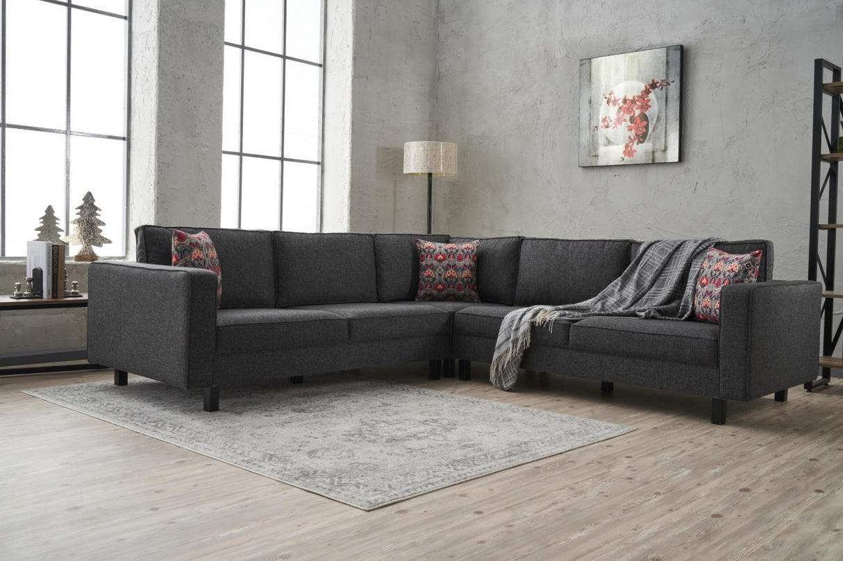 Corner sofa bare anthracite