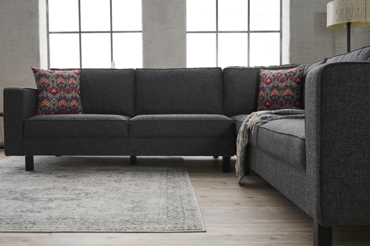 Corner sofa bare anthracite