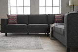 Corner sofa bare anthracite