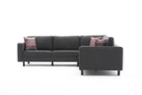 Corner sofa bare anthracite