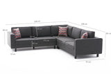 Corner sofa bare anthracite