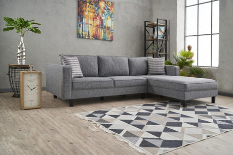 Corner sofa right bare gray