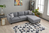 Corner sofa right bare gray