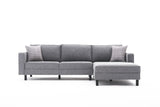 Corner sofa right bare gray