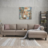 Corner sofa on the right bare cream