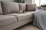 Corner sofa on the right bare cream