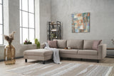 Corner sofa left bare cream