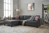 Corner sofa left bare anthracite