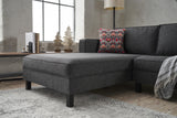 Corner sofa left bare anthracite