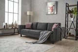 3-seater Bank Bare Anthracite