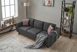 3-seater Bank Bare Anthracite