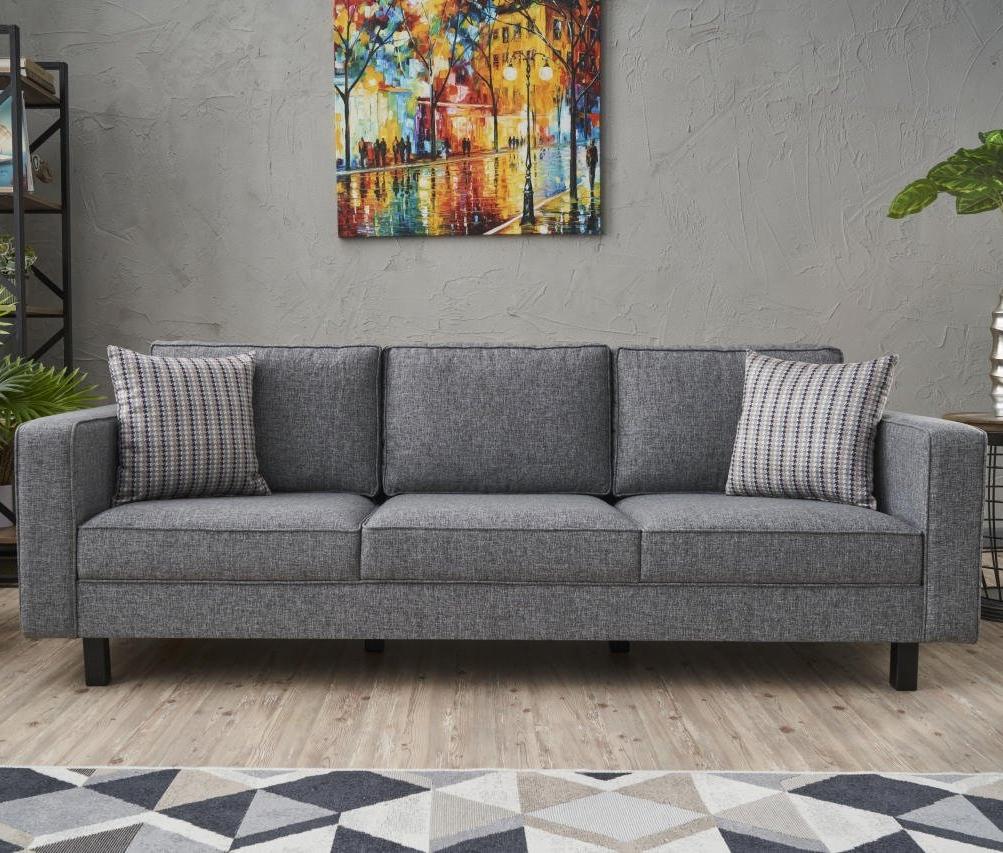 3-seater sofa bare gray