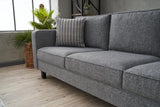 3-seater sofa bare gray