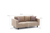 2-seater Bank Bare cream