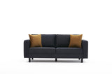 2-seater Bank Bare Anthracite