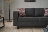 2-seater Bank Bare Anthracite