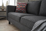 2-seater Bank Bare Anthracite