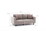 2-seater Bank Bare cream