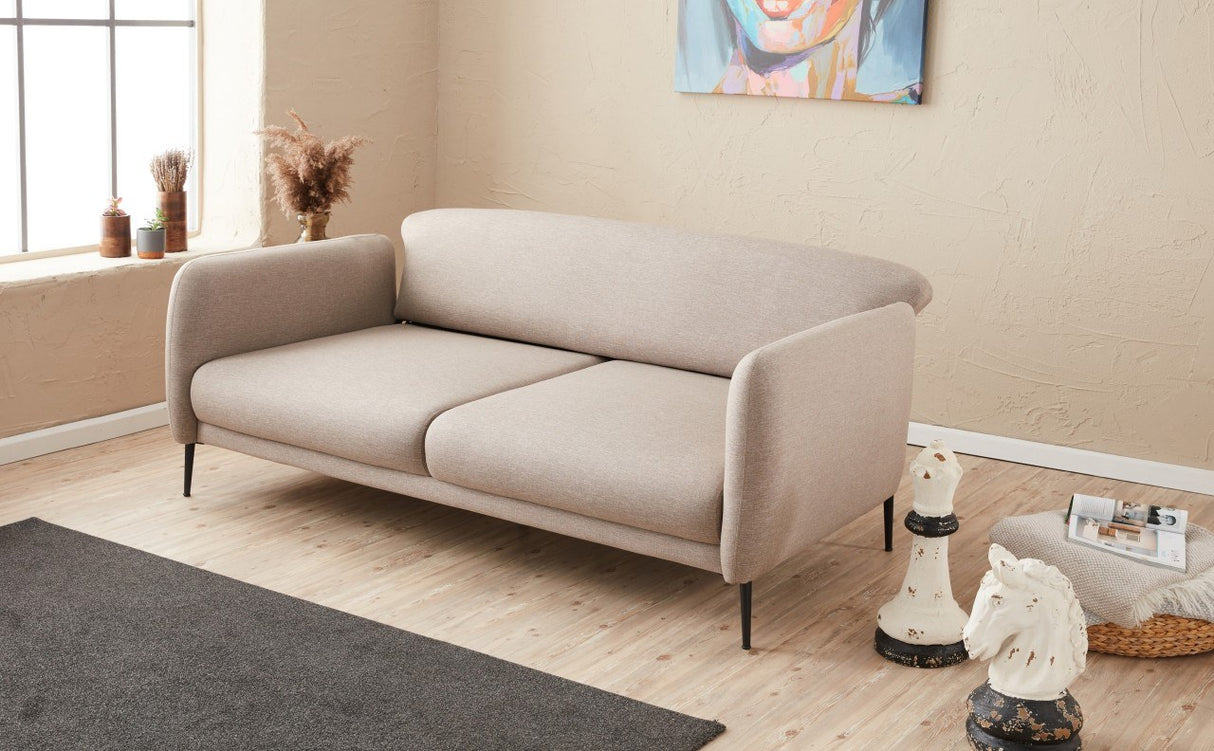 3-seater sofa bed Venus cream