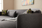 Corner sofa right with sleeping function Venus Anthracite