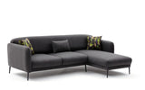 Corner sofa right with sleeping function Venus Anthracite