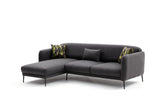 Corner sofa on the left with sleeping function Venus Anthracite