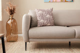 Corner sofa on the right with sleeping function Venus cream