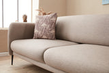 Corner sofa on the right with sleeping function Venus cream