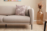 Corner sofa on the left with sleeping function Venus cream