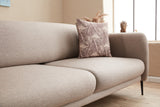 Corner sofa on the left with sleeping function Venus cream