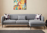 Corner sofa right with sleeping function Venus Gray