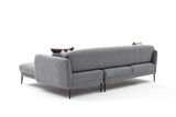 Corner sofa right with sleeping function Venus Gray