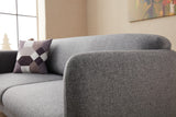 Corner sofa right with sleeping function Venus Gray