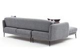 Corner sofa on the left with sleeping function Venus Gray