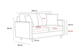 3-seater sofa eva gray