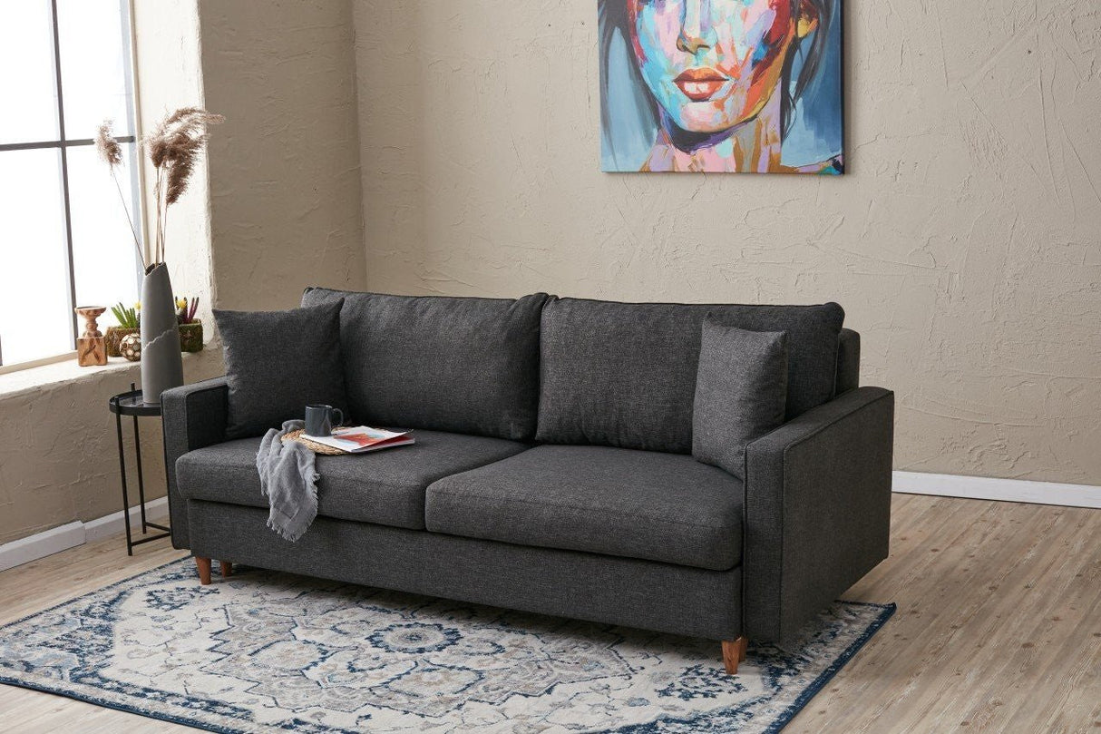 3-seater sofa bed Eva Anthracite