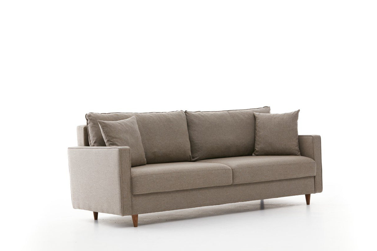 3-seater sofa bed Eva Crème