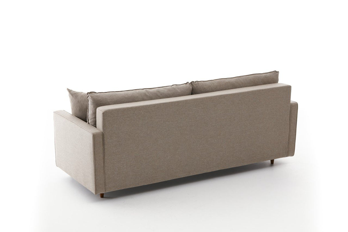 3-seater sofa bed Eva Crème