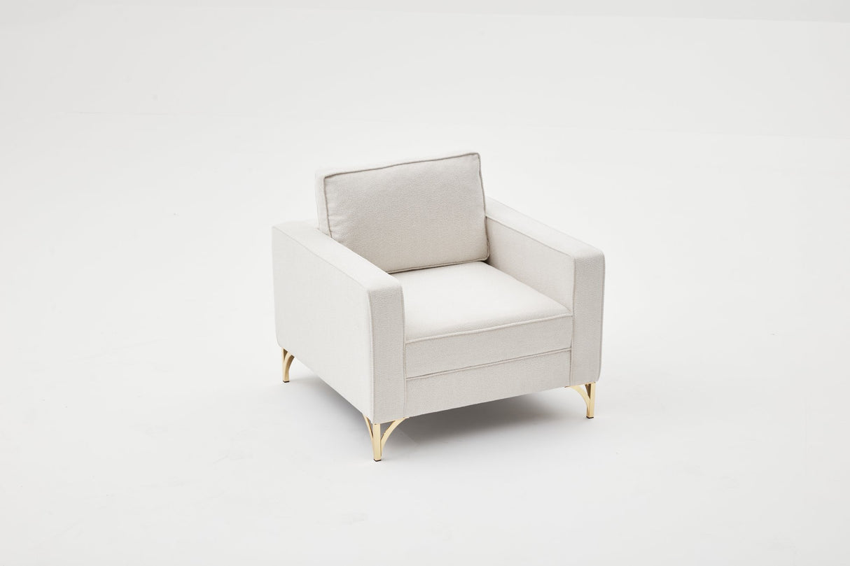 Armchair Berlin Crème Gold