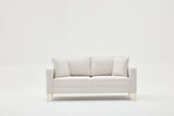 2-seater Bank Berlin cream gold