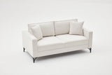 2-seater Bank Berlin cream black