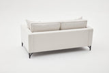 2-seater Bank Berlin cream black