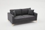 2-seater Bank Berlin Anthracite Black