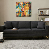 3-seater Bank Berlin Anthracite gold