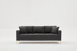 3-seater Bank Berlin Anthracite gold