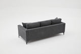 3-seater Bank Berlin Anthracite Black