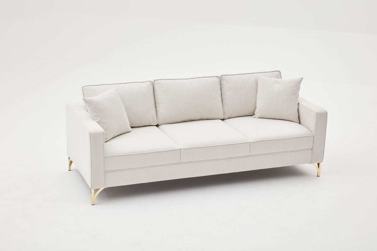 3-seater Bank Berlin Crème Gold