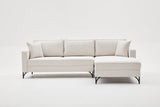 Corner sofa on the right Berlin cream black