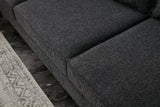 Corner sofa left Berlin Anthracite gold