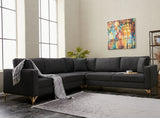 Corner sofa berlin anthracite gold